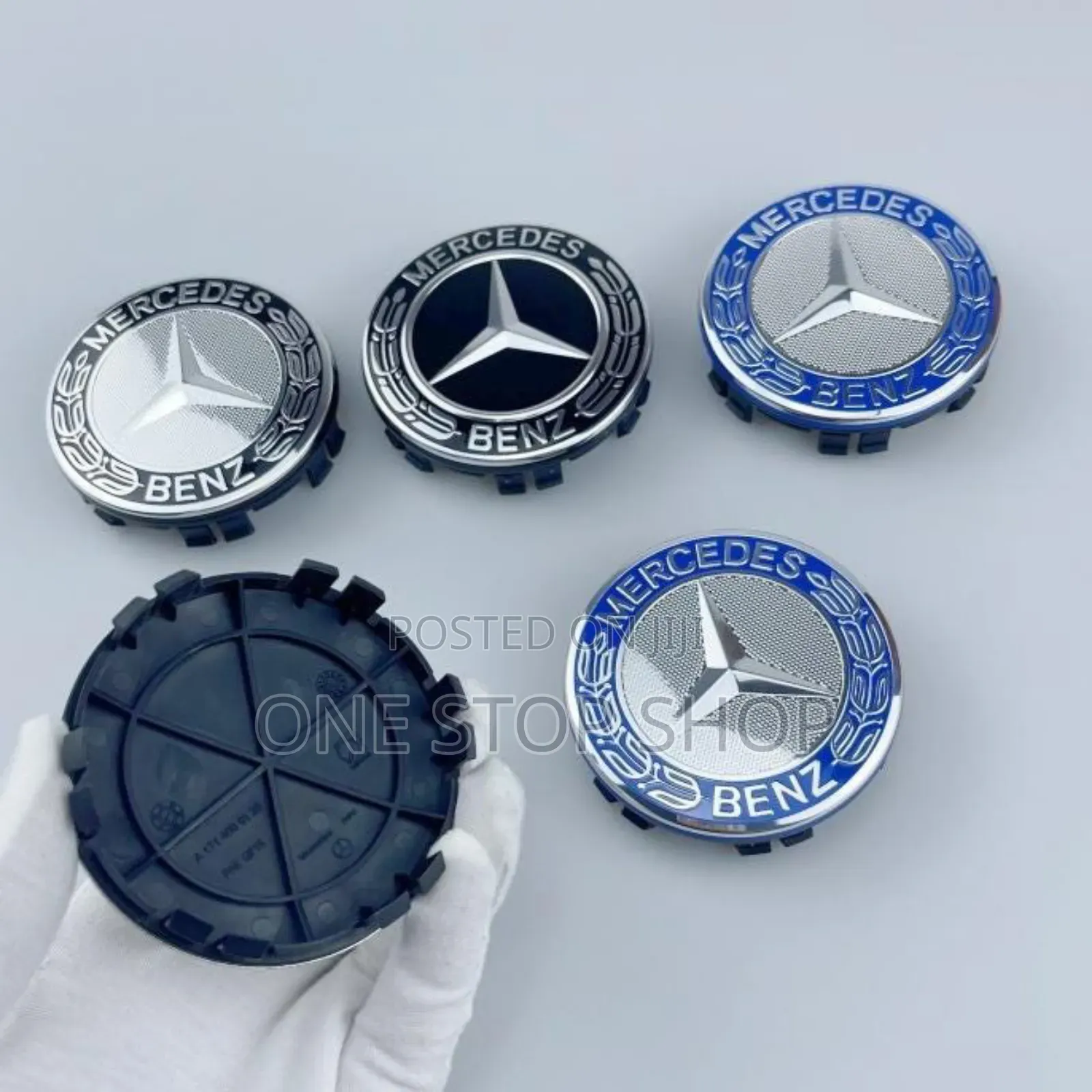4pc Set Different Colors Mercedes Plastic Abs Rim Centre Caps