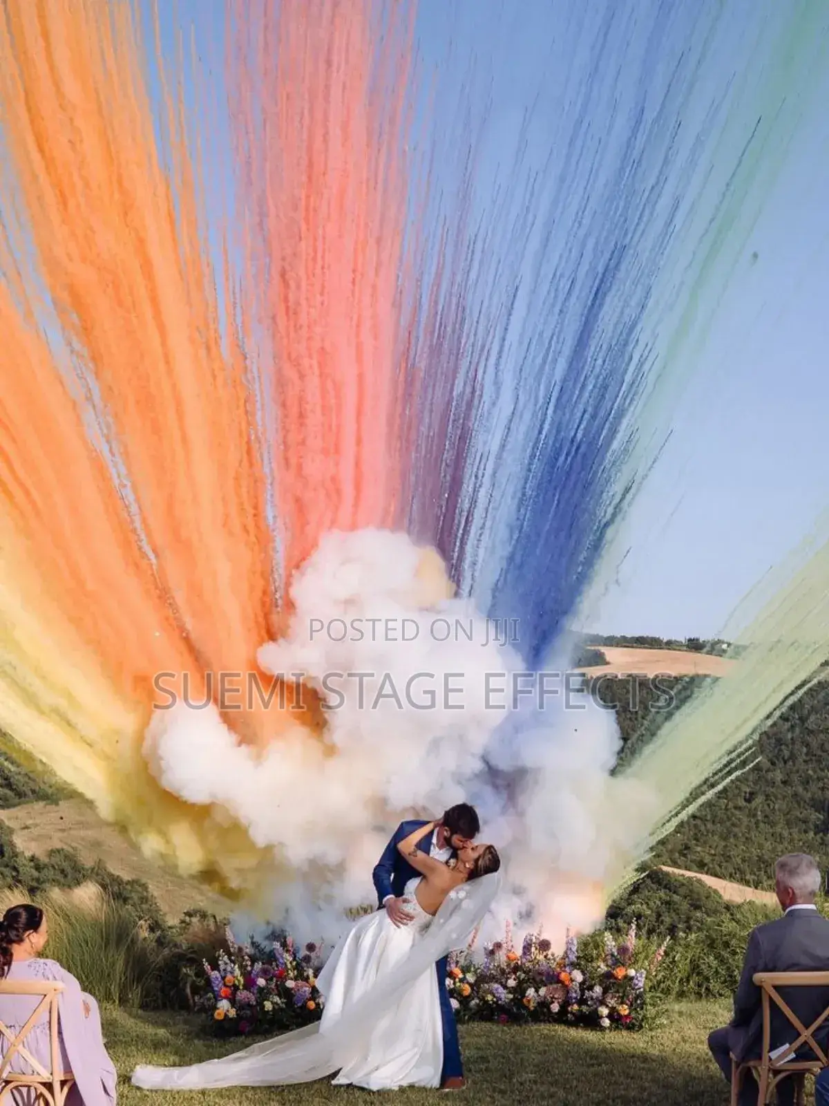Daytime Fireworks for Weddings – Magical First Kiss Grand Moments