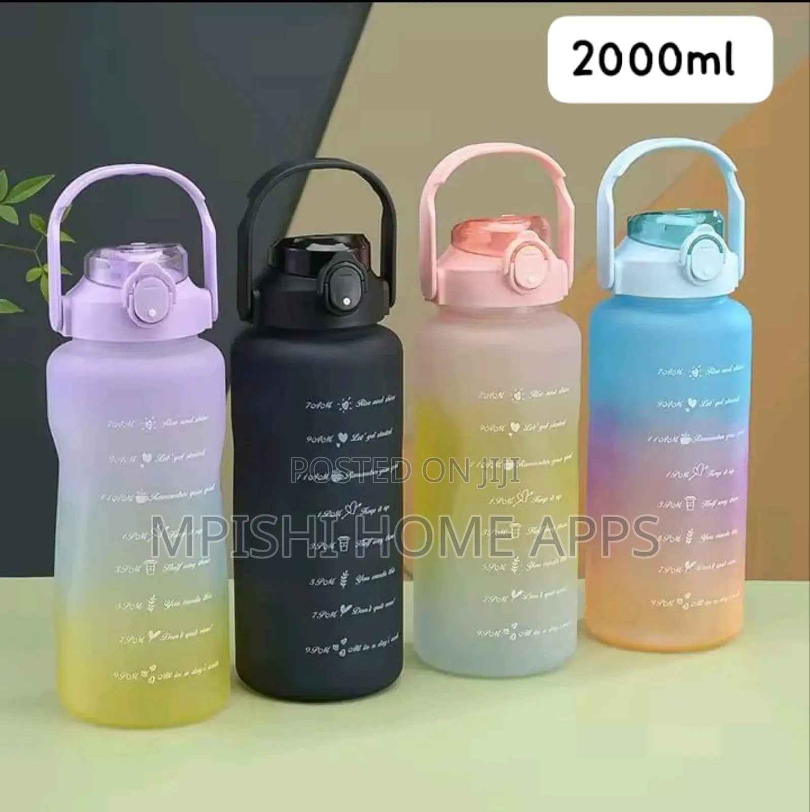 3 in 1 Motivation Water Bottle