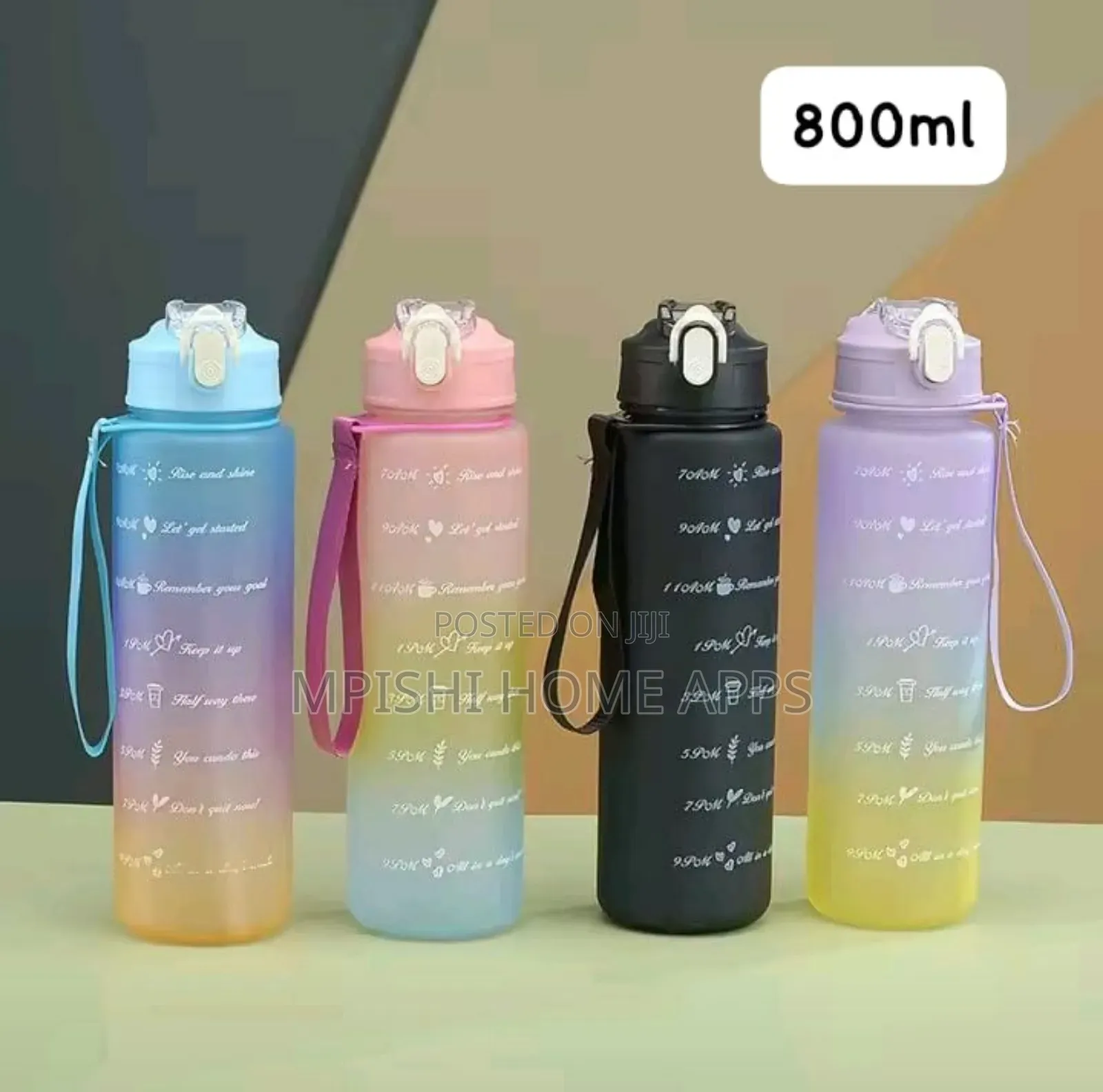 3 in 1 Motivation Water Bottle