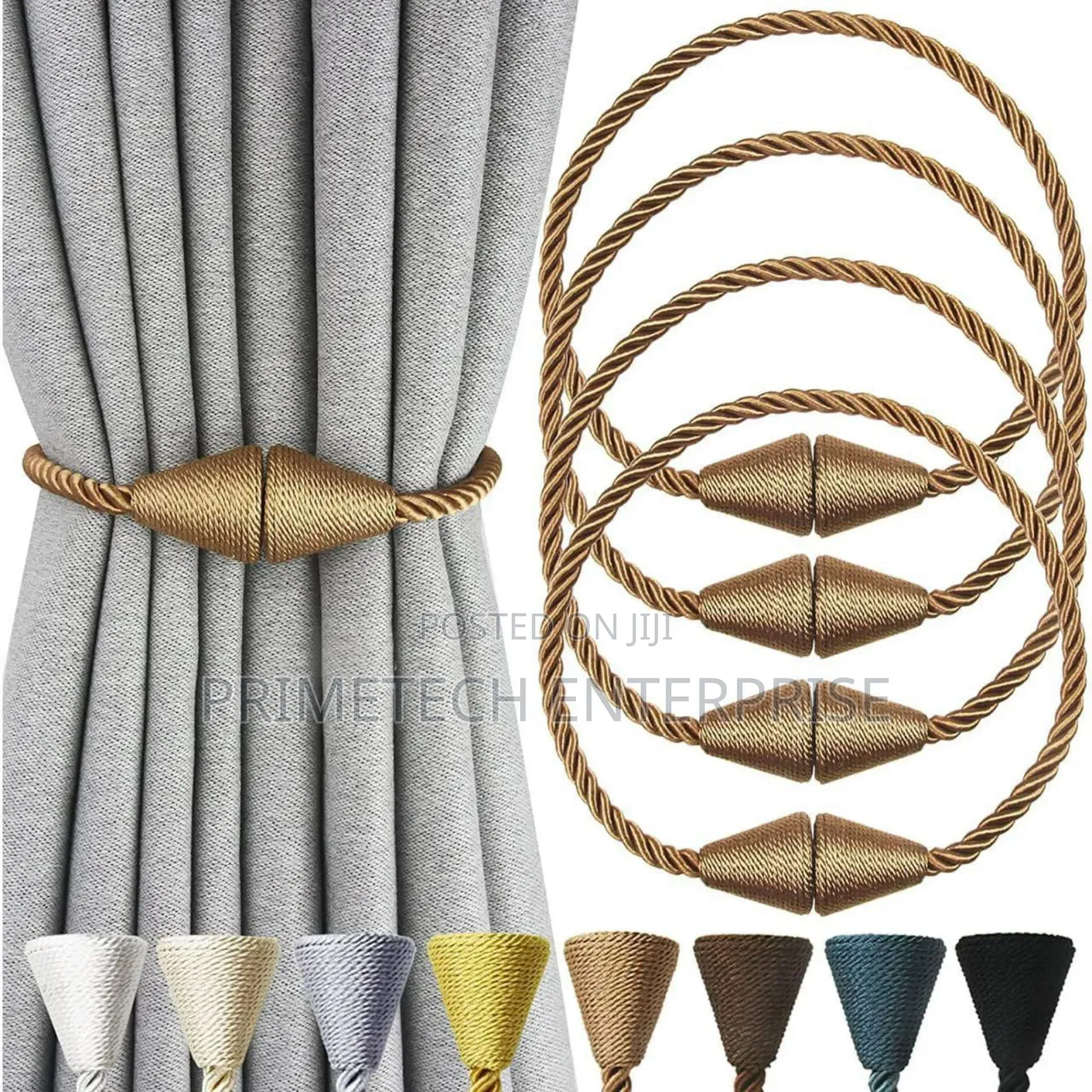 Magnetic Curtains Tie Backs - 2pcs