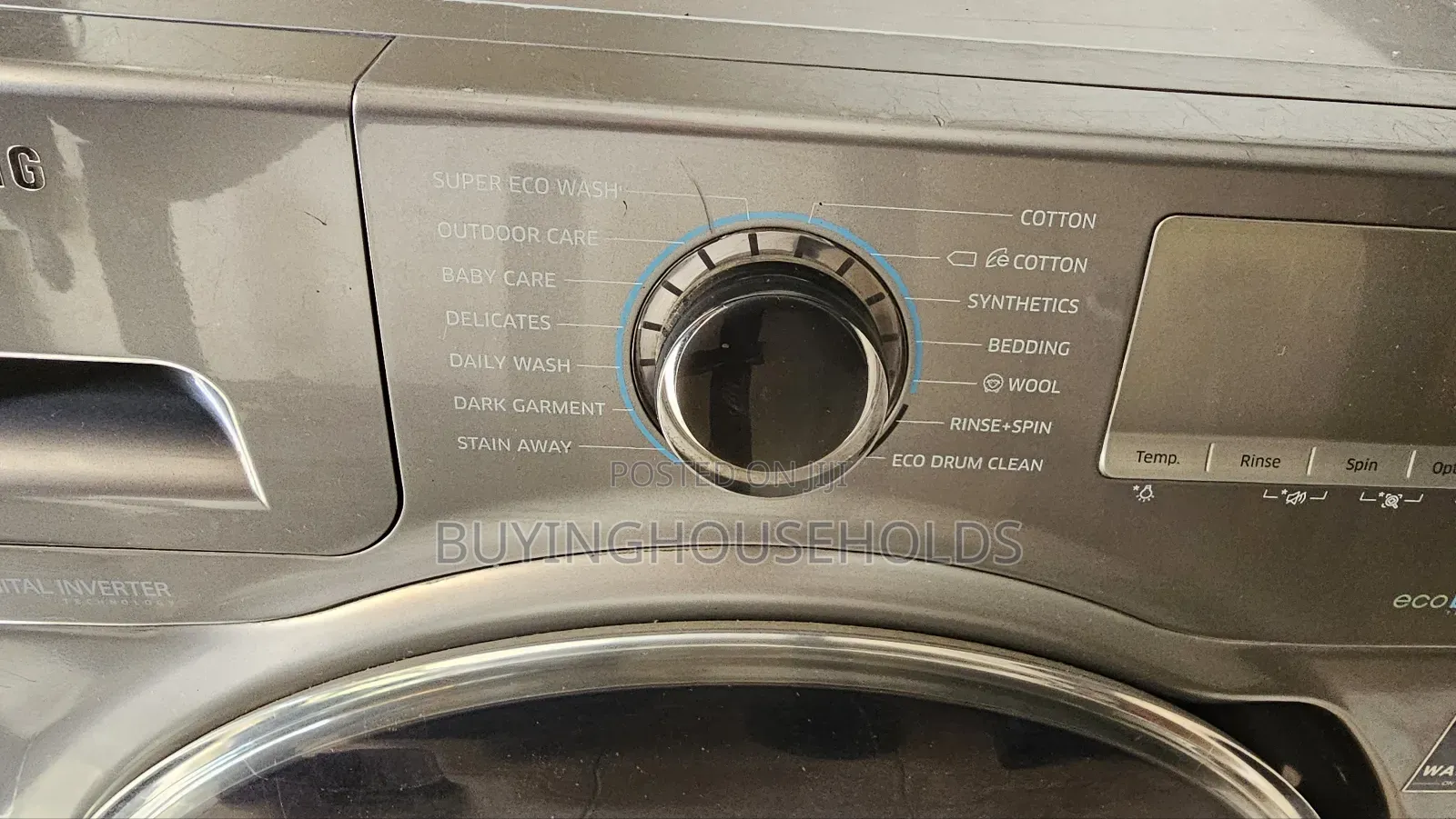 Samsung 9kg Washing Machine(Wash Spin)