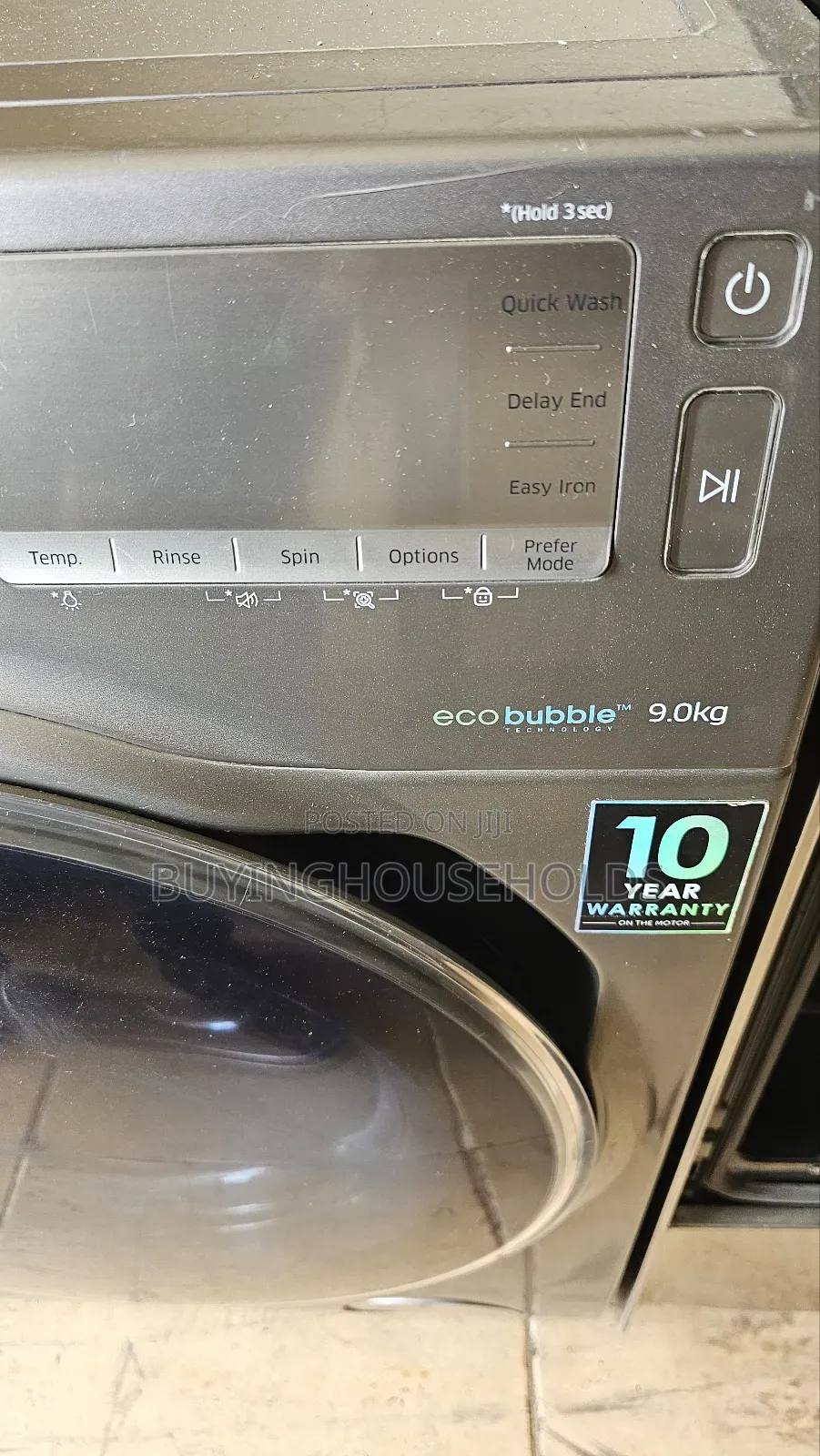 Samsung 9kg Washing Machine(Wash Spin)