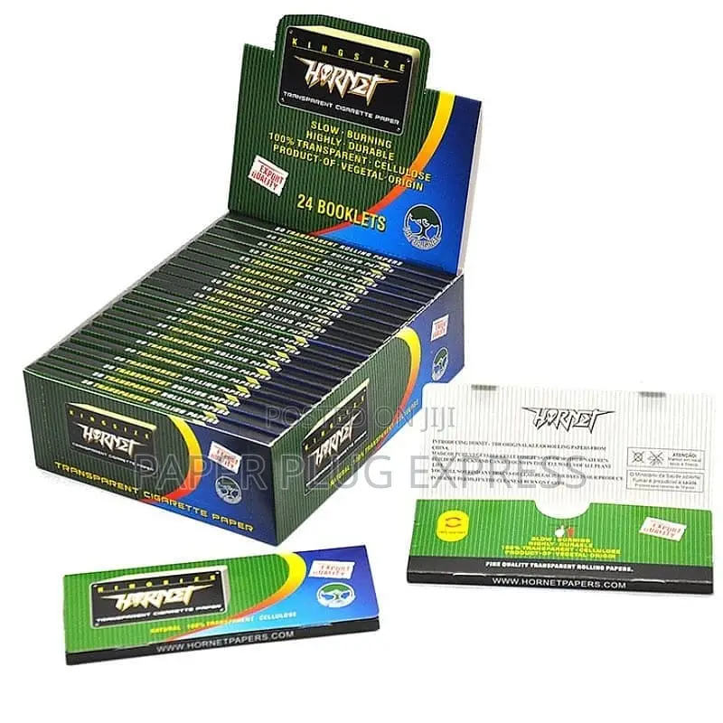 Hornet Transparent Cellulose King Size Rolling Paper Clear Colourless
