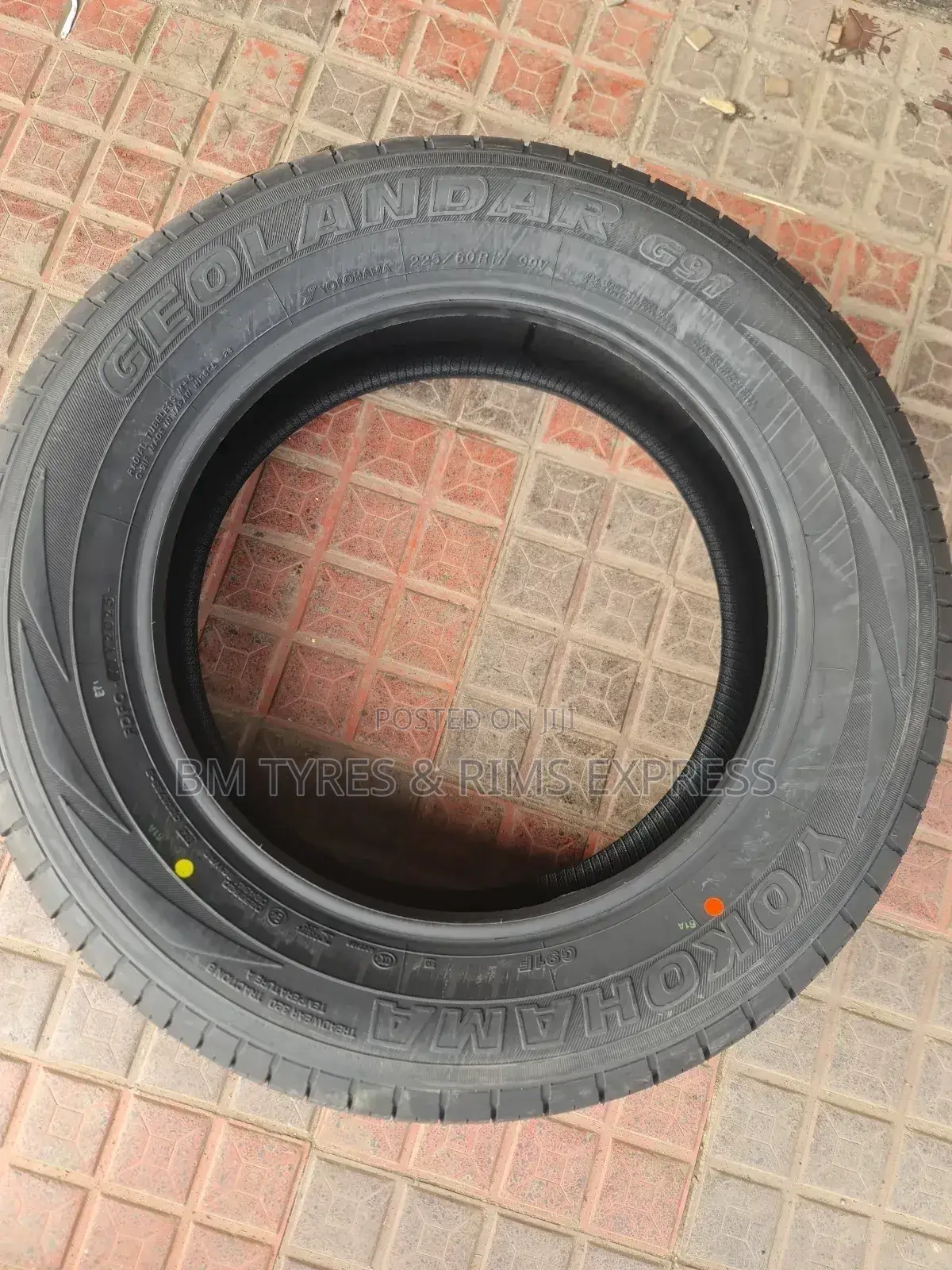 225 /60 R17 Yokohama Tyres (Highway Terrrain) Japan. G91.