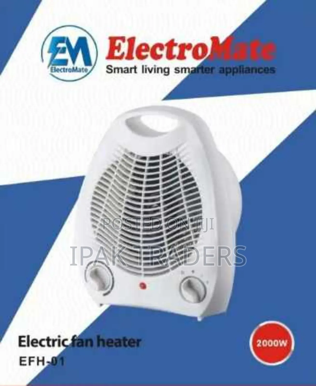 *Em Electromate Fan Heater* 
2heat Settings