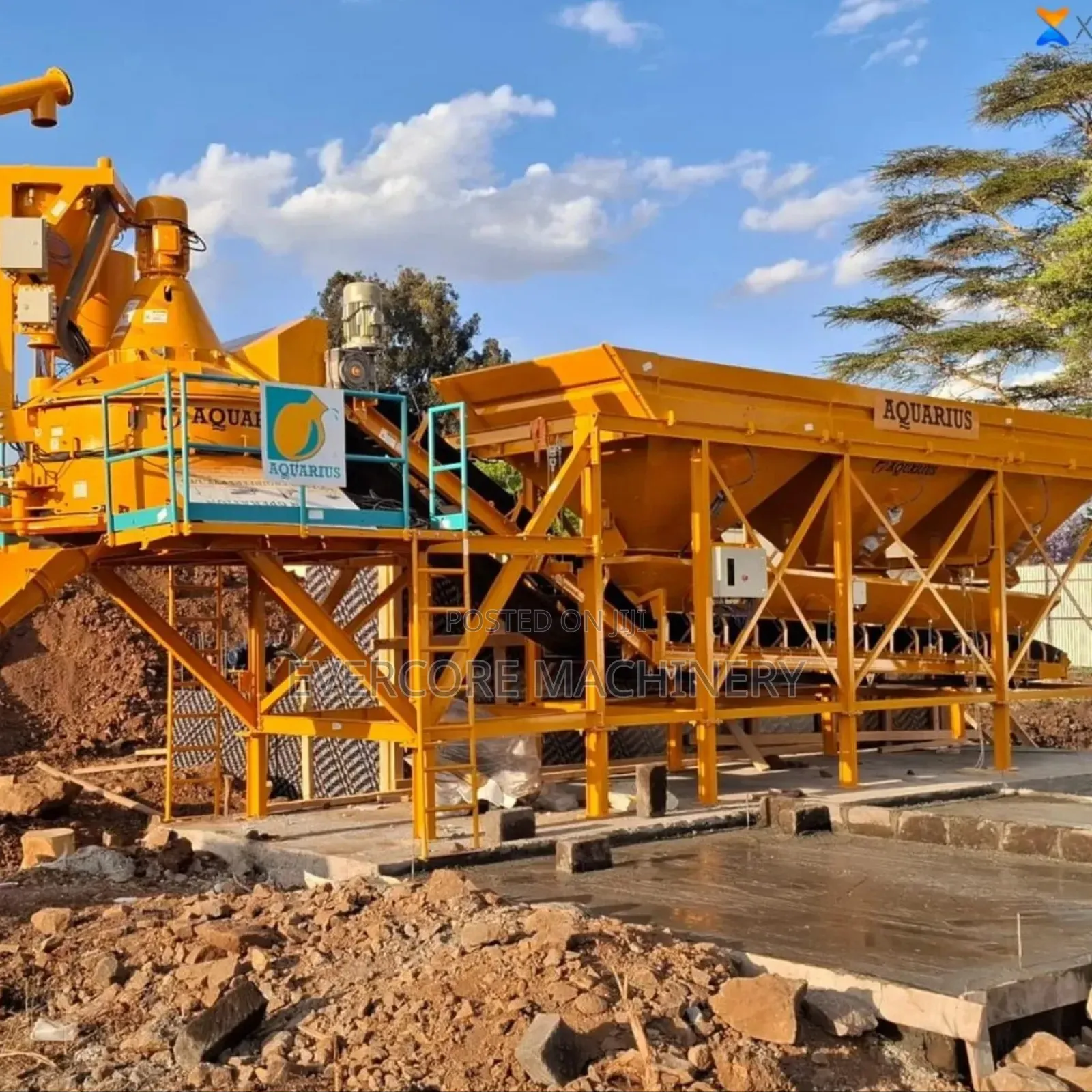 Industrial Batching Plant Machine Electric Powered.
