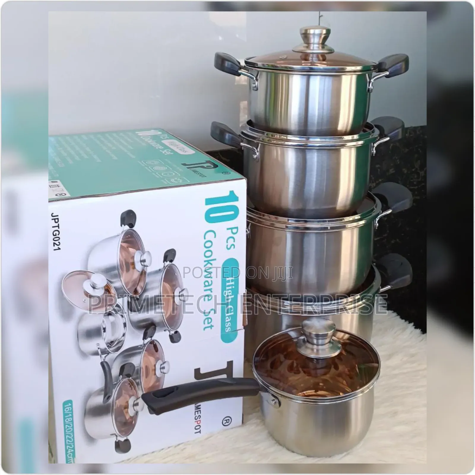 10pcs Stainless Steel Jp Induction Cookware