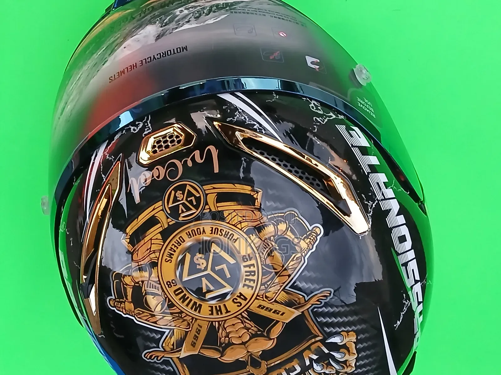 Golden Design Full Face Motorcycle Helmet