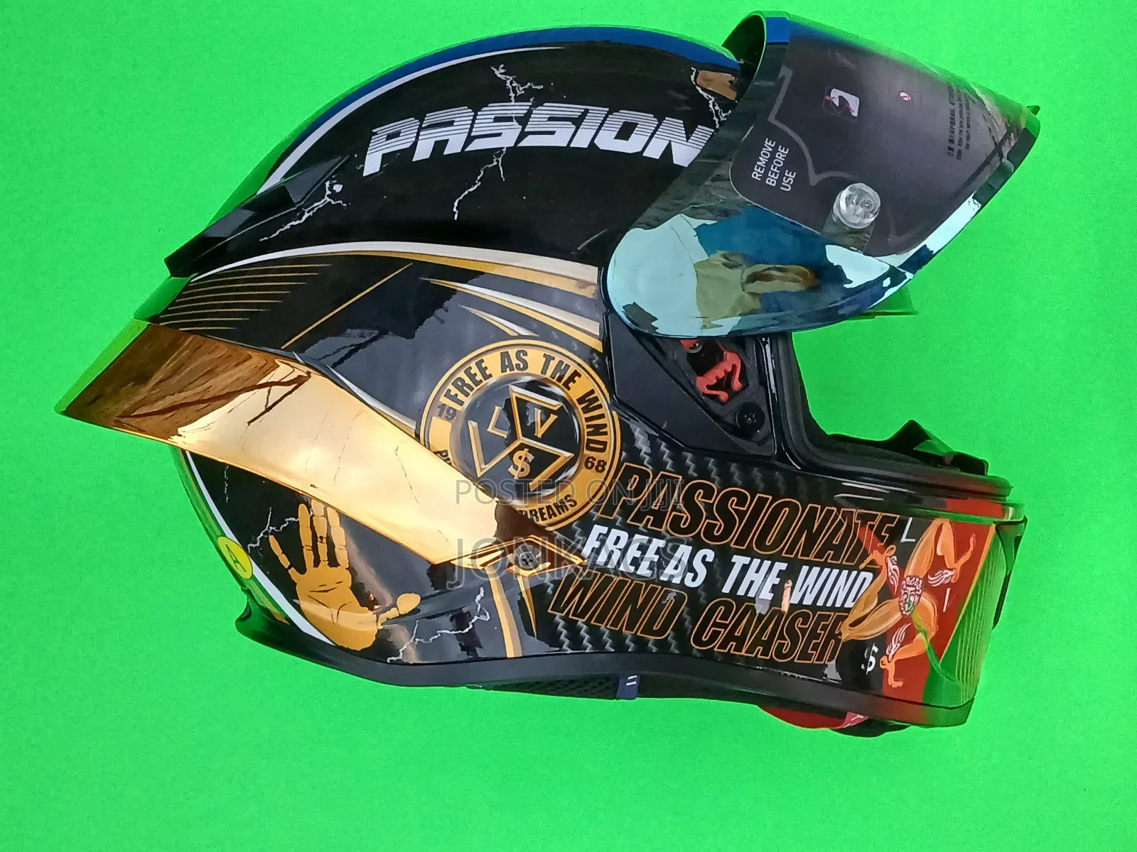 Golden Design Full Face Motorcycle Helmet