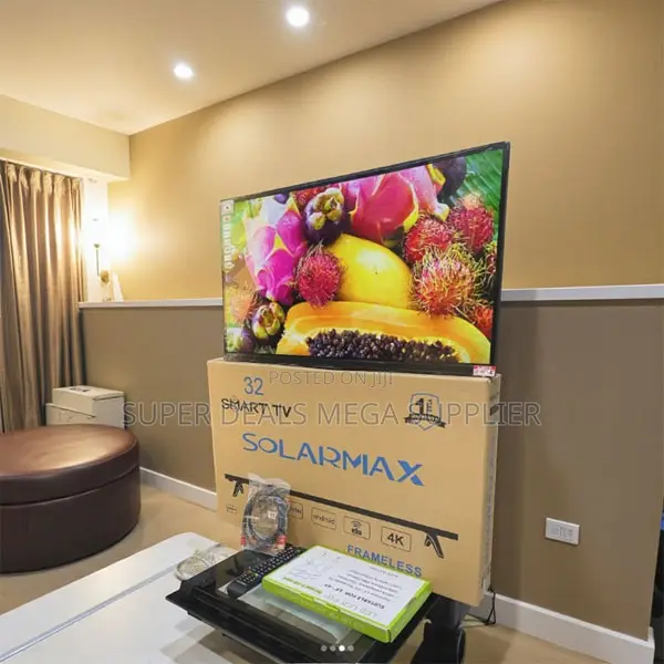 Solarmax 32 Inch Android Smart Frameless Led Tv Internet Access