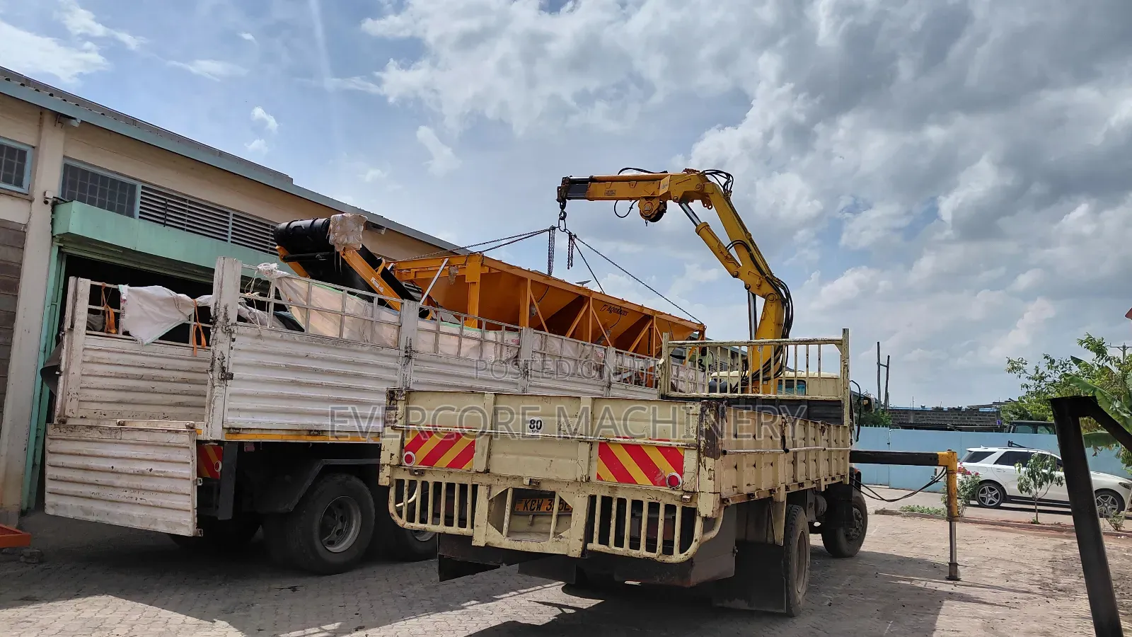Industrial Concrete Batching Plant Fully Automatic Brand New .
