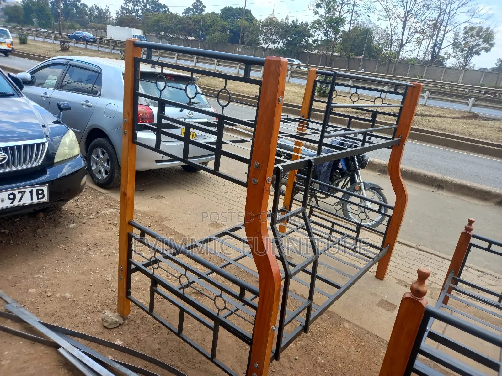 3 Ft X 6 and 3.5 X 6 Hardwood Metal Frame Bunk Beds