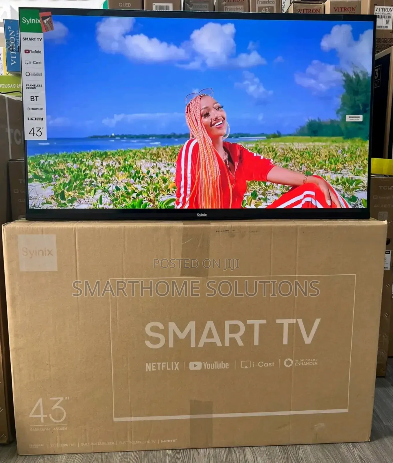 Syinix 43 Inches Smart Tv Full Hd Wifi, Youtube, Netflix.