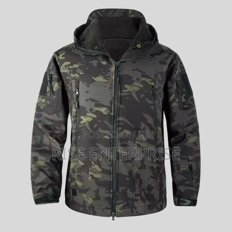 Tactical Softshell Waterproof Jacket -Multicam Black