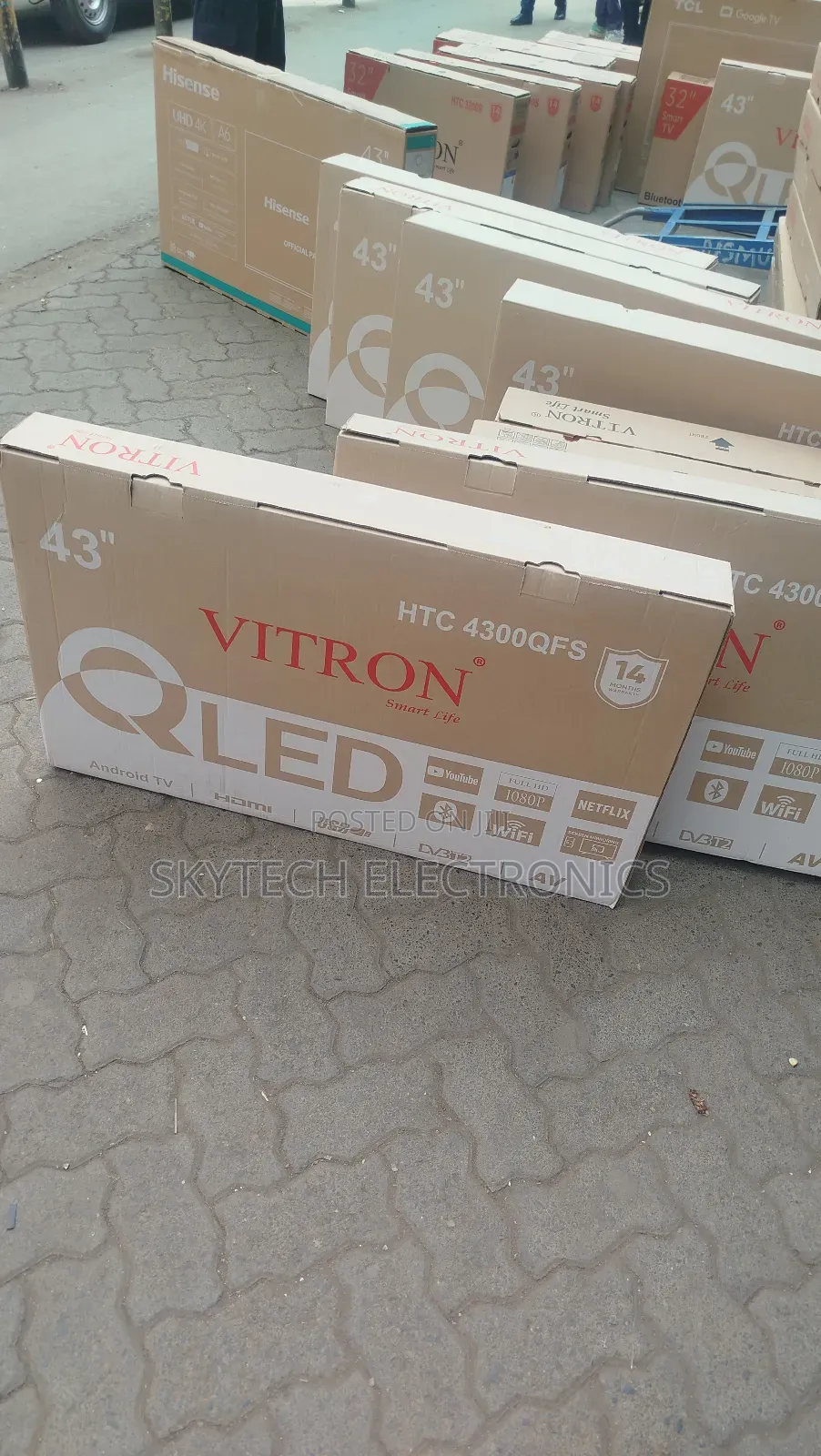 Vitron 43′′ 43000qfs Qled Smart Tv New 2025