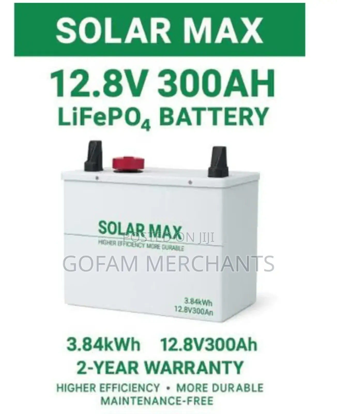 Solarmax 300ah Lithium Solar Battery 12.8v 300ah 3840wh Solar Battery