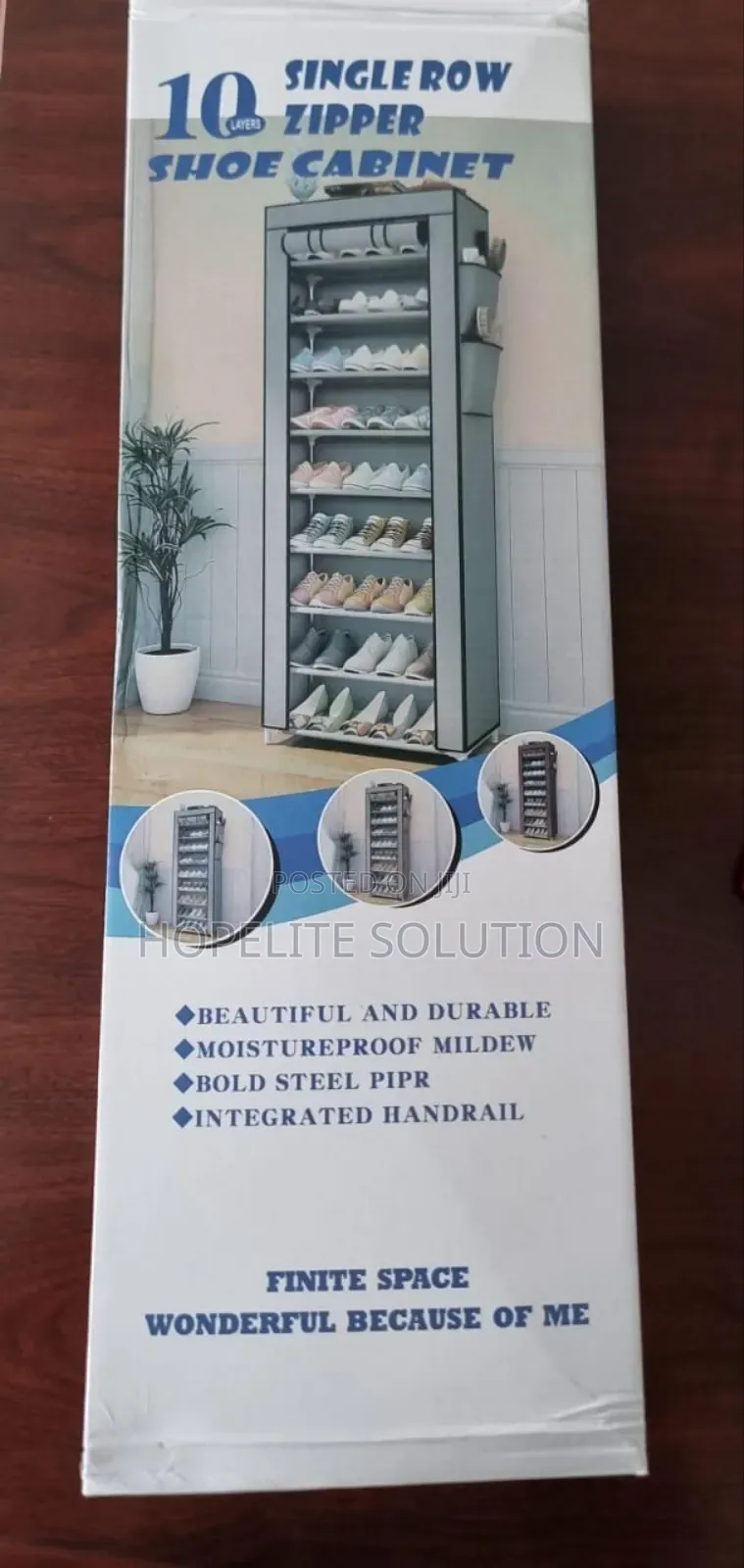 Zipper Shoe Cabinet
