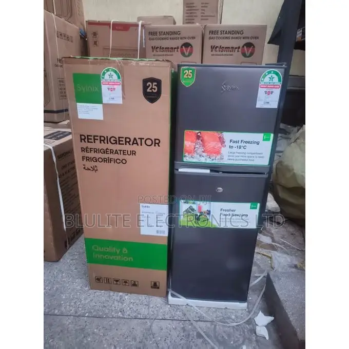 Synix 137 Liters Double Door Fridge With Power Guard