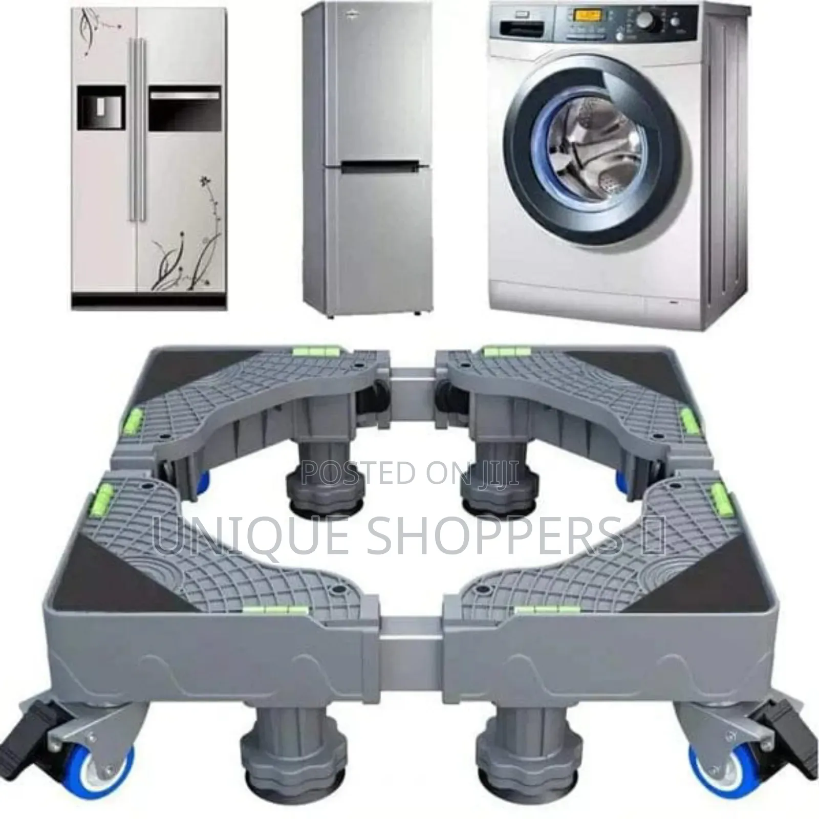 Heavy Duty 200kg Fridge Stand Washing Machine Stand Trolley Expandable