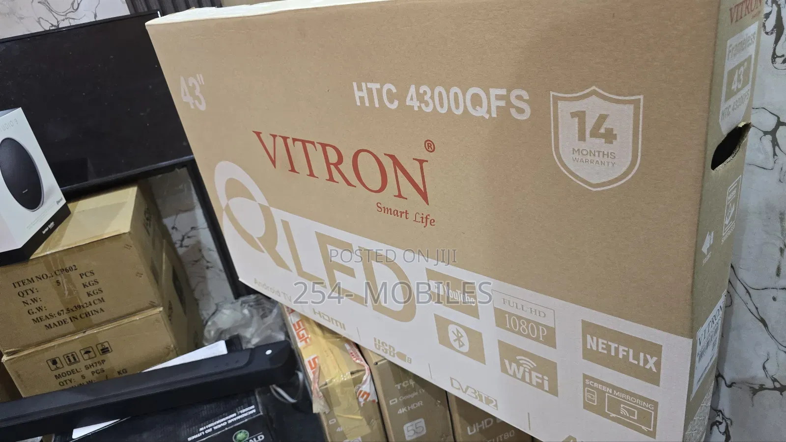 Vitron 43′′ 4300qfs Smart Qled FHD Tv