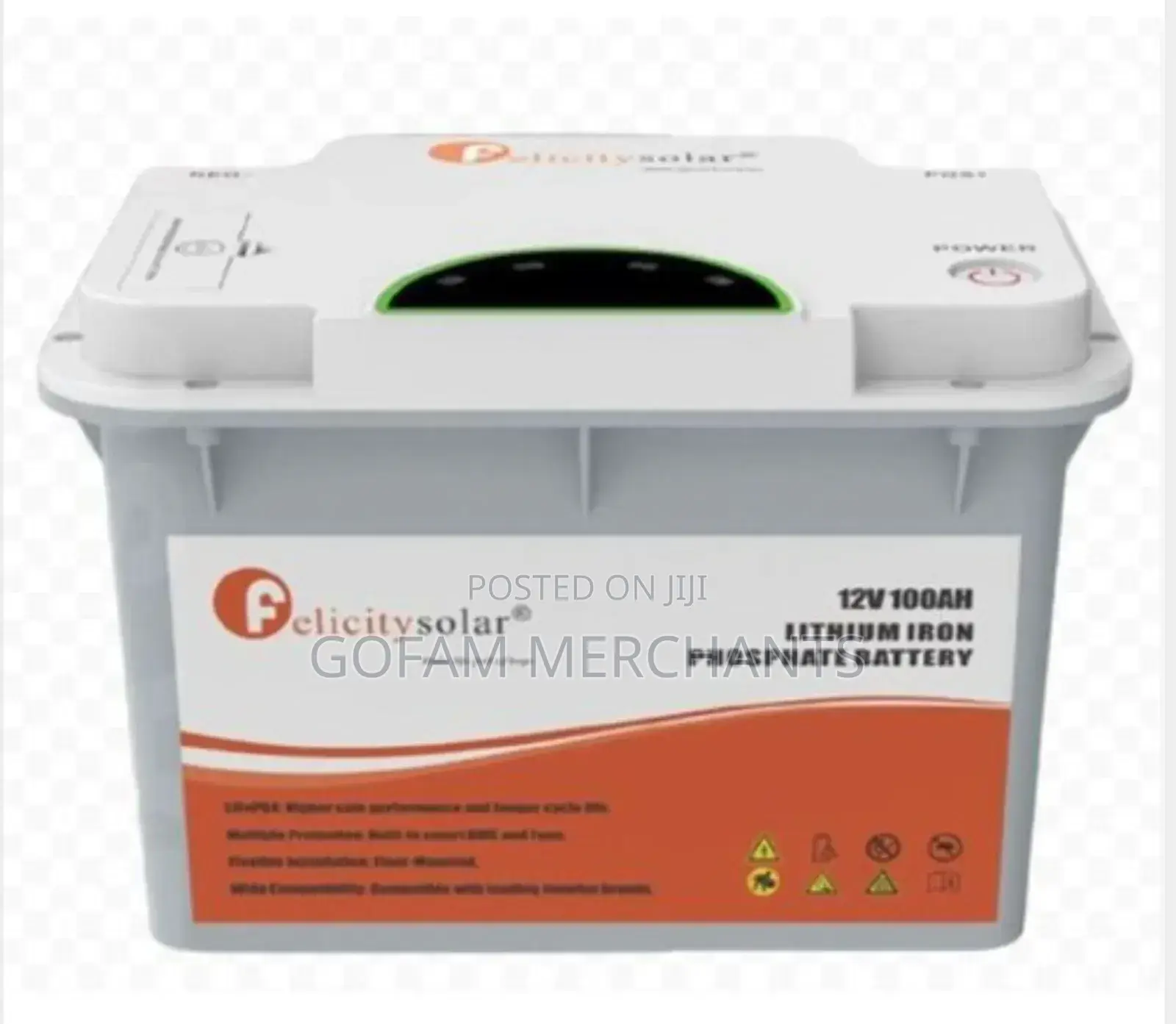 Felicity 12v 100ah 1.28kwh Lithium Solar Battery (Fla12100)