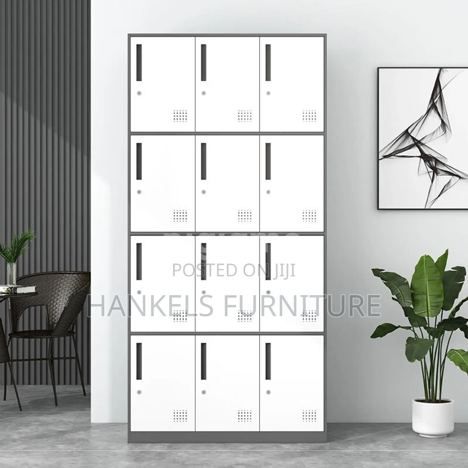12 Door Metal Locker Cabinet