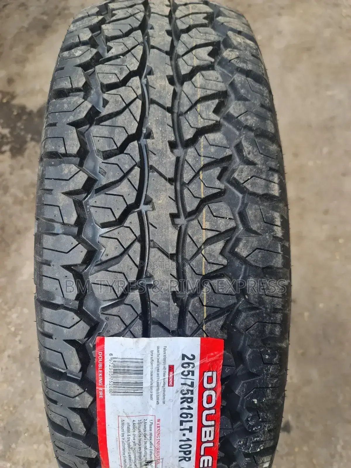 265 /75 R16 Doubleking Tyres (All Terrrain)
