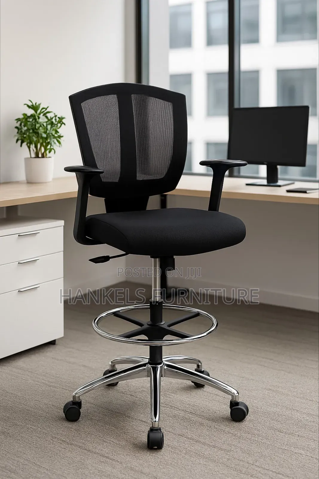 Adjustable Cashier Counter Stool