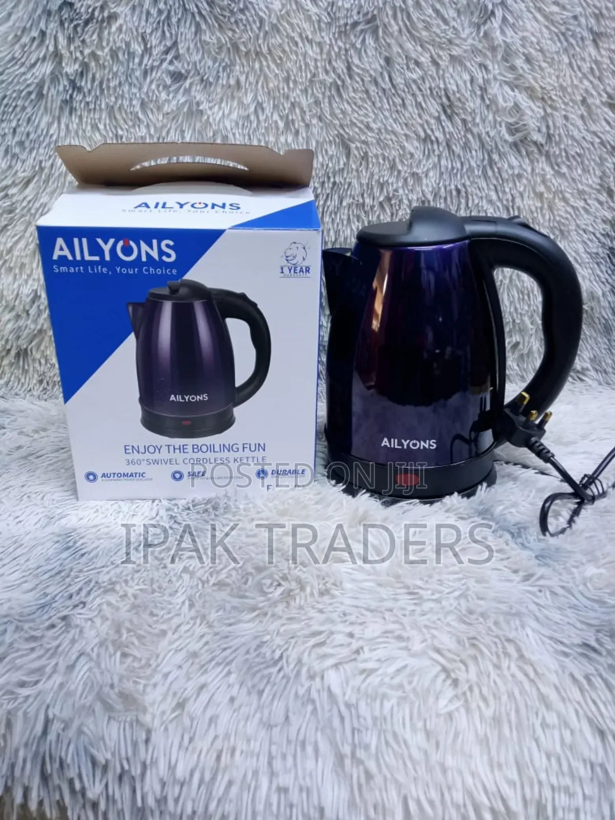 Ailyons 1.8l 0301 Electric Kettle Purple