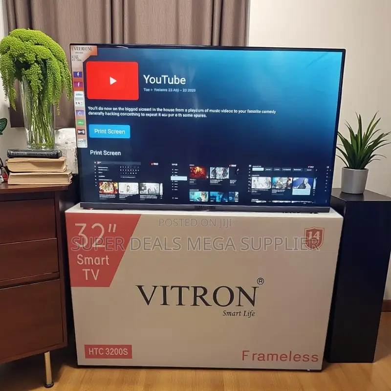 Vitron 32 Inch Frameless Android Smart Led Tv With Clear View