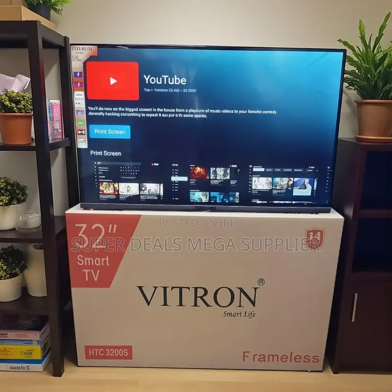 Vitron 32 Inch Frameless Smart Led Android Tv Internet Ready