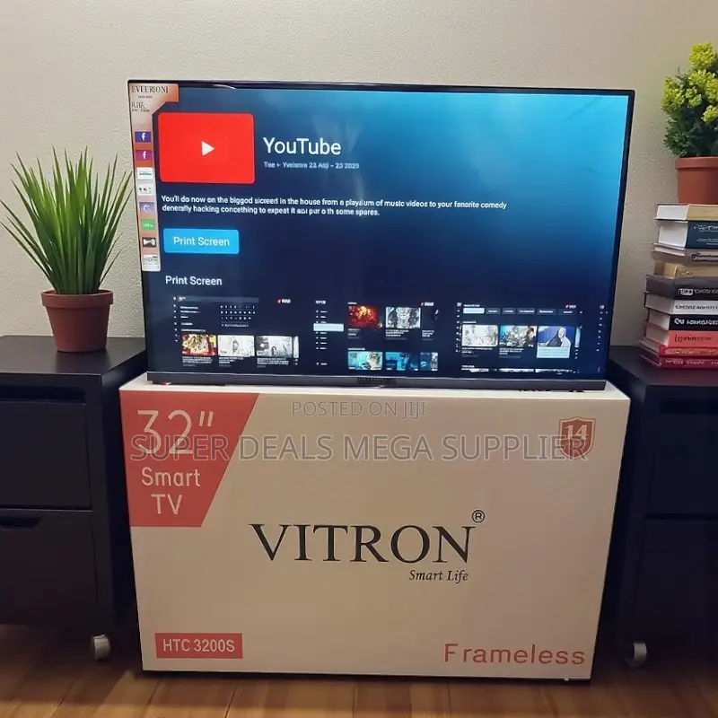 Vitron 32 Inch Frameless Smart Led Android Tv Internet Ready