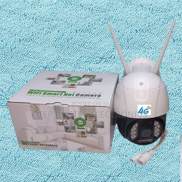4g Sim Card 3mp CCTV Camera PTZ Rotating Night Vision Design