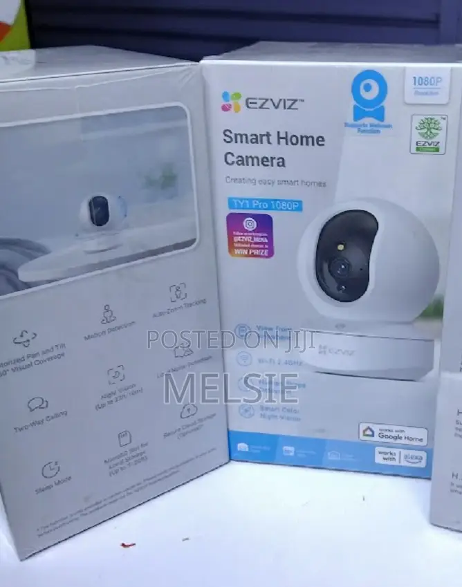 Ezviz Ty1 Camera Features: 1080p Motorized Pan and Tilt for 360°