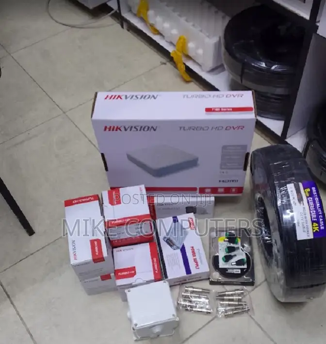 CCTV Camera Hikvision 4 Channel System With 4ch Hikvision