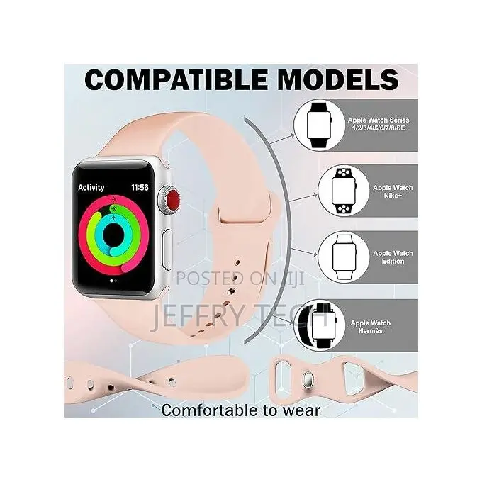 Molea Apple Watch Bands 41mm 40mm 38mm Soft Silicone Replacement Strap