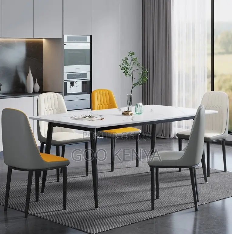 Home Dining Set; 6 -Seater Modern Dining Table Set for Home