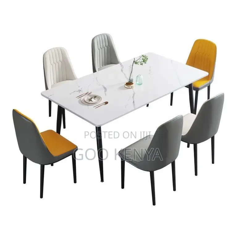 Home Dining Set; 6 -Seater Modern Dining Table Set for Home