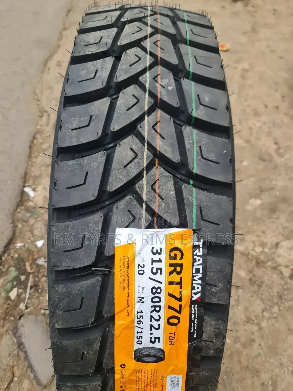315 /80 R22. 5 Tracmax Tyres (Diff)