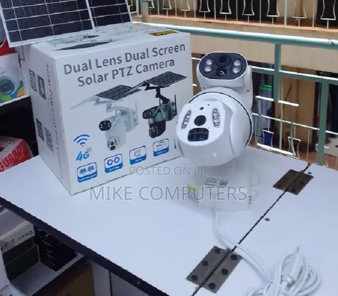 Ubox 6mp Utrahd Dual Lens 4g Sim Card Solar CCTV Camera