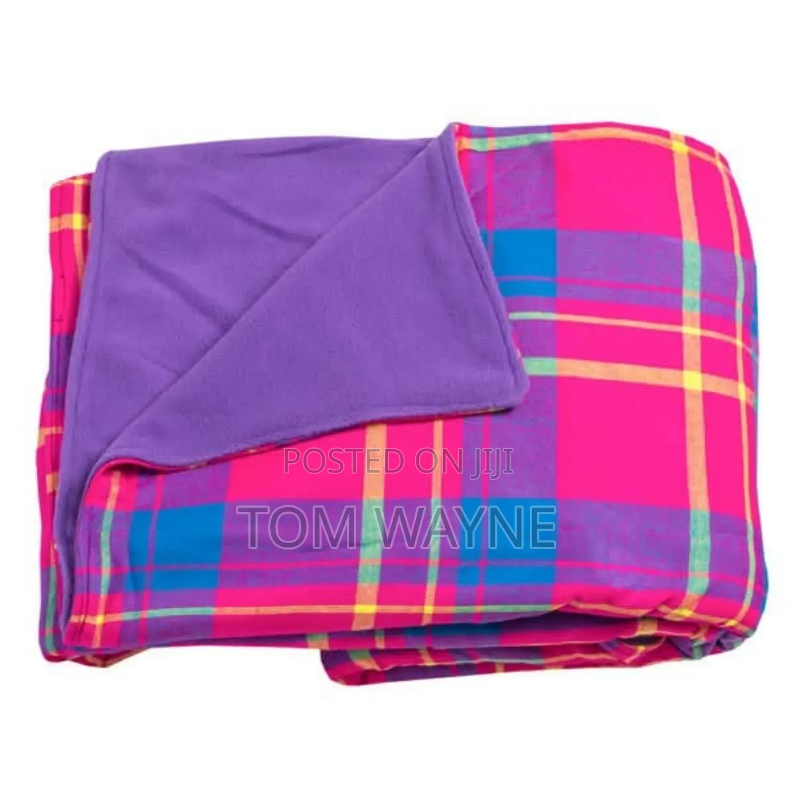 Branded Masai Blankets With a Fleece Inside