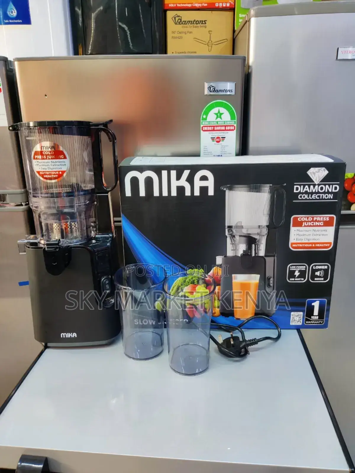 Mika Slow Juicer Machine 250w Pure Copper Motor
