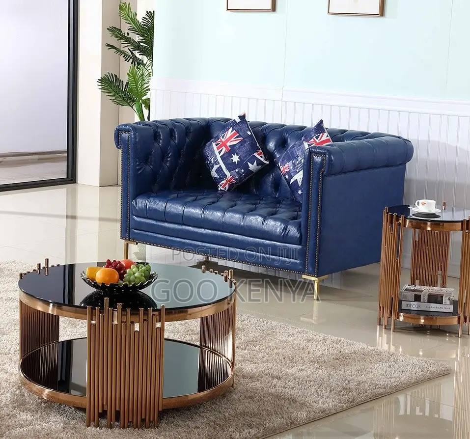 Home Table; Designer Luxury Gold Round Coffee Table for Living Room
