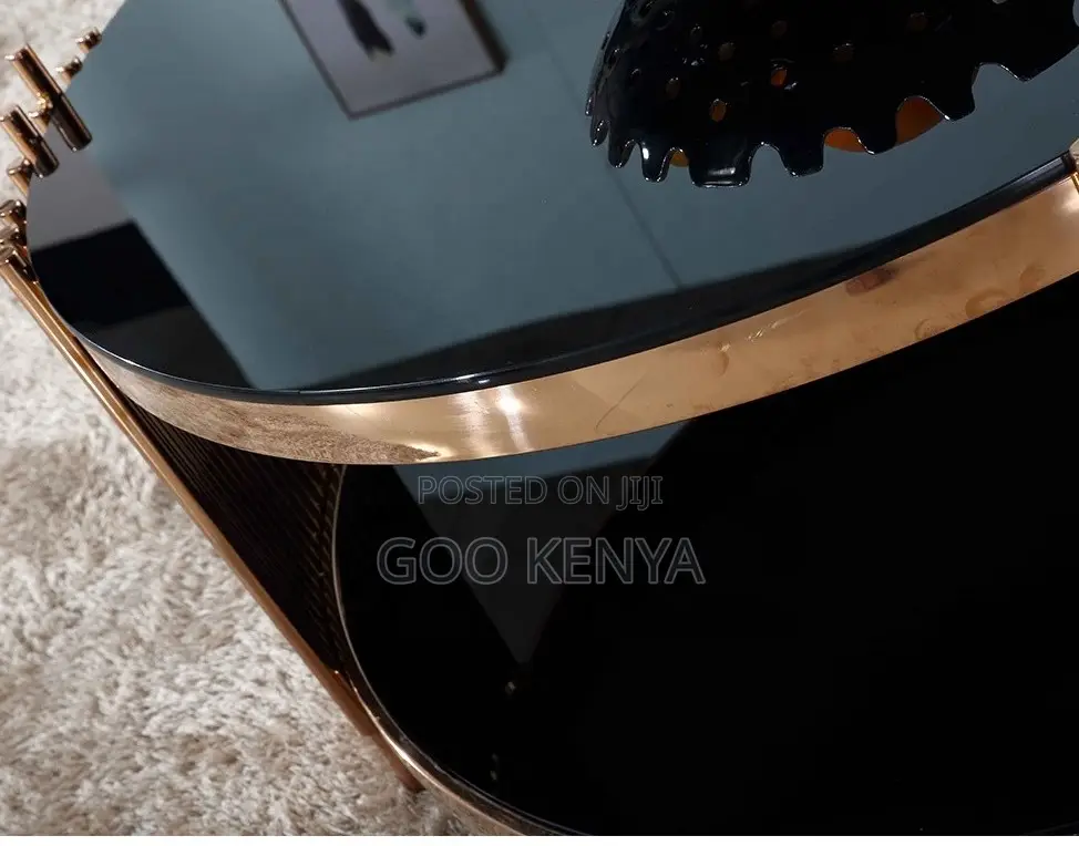 Home Table; Designer Luxury Gold Round Coffee Table for Living Room