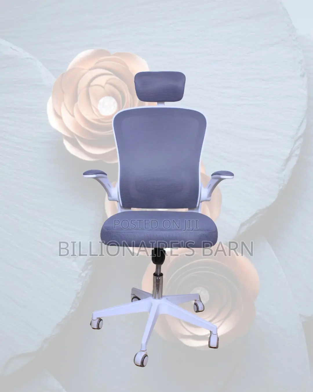 Adjustable Lock White Tilt Chair | Perfect for Home Office