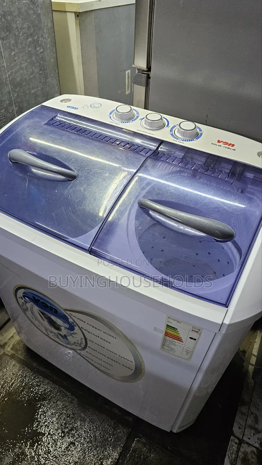 Von 10kg Twin Tub Washing Machine