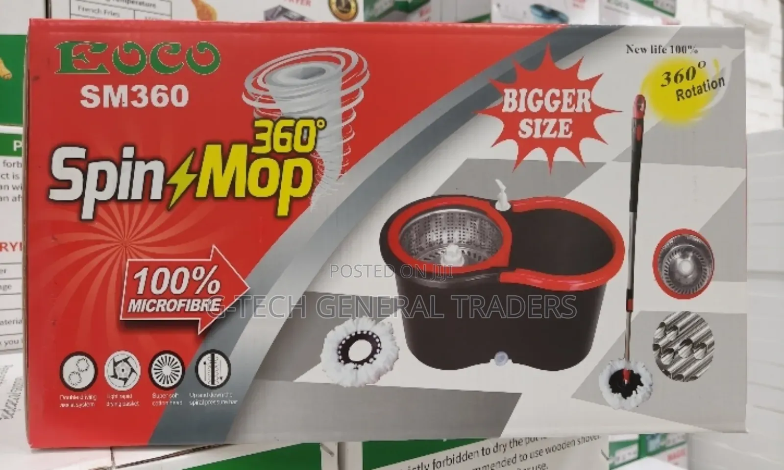 Ecco Big Size 3600 Rotatable Spin Mop