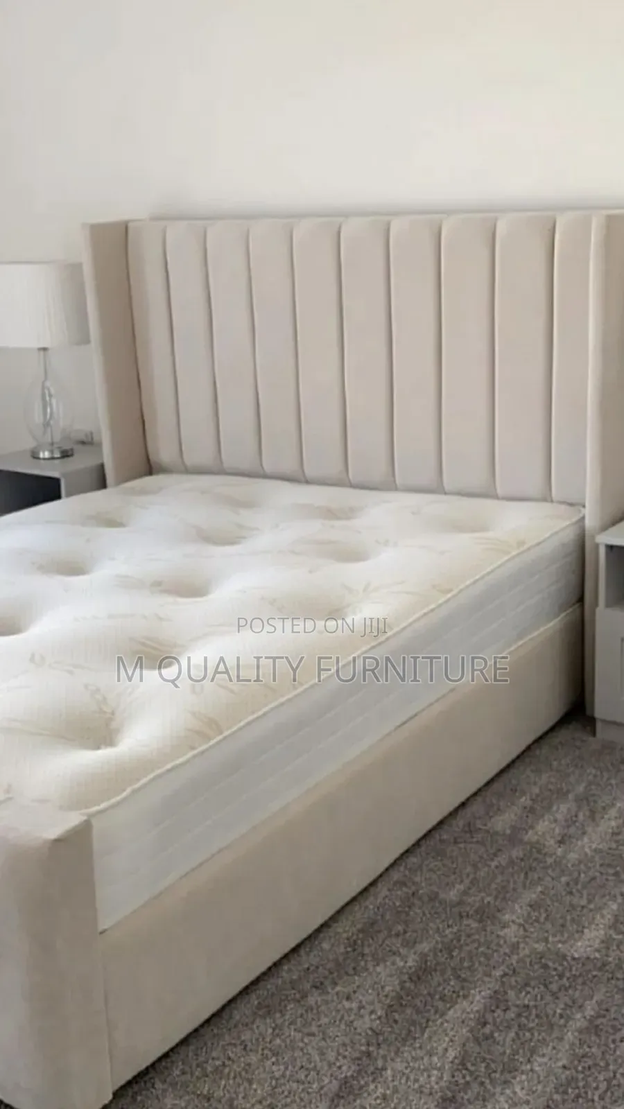 Quality Queen Sized Beds -Cream Colour