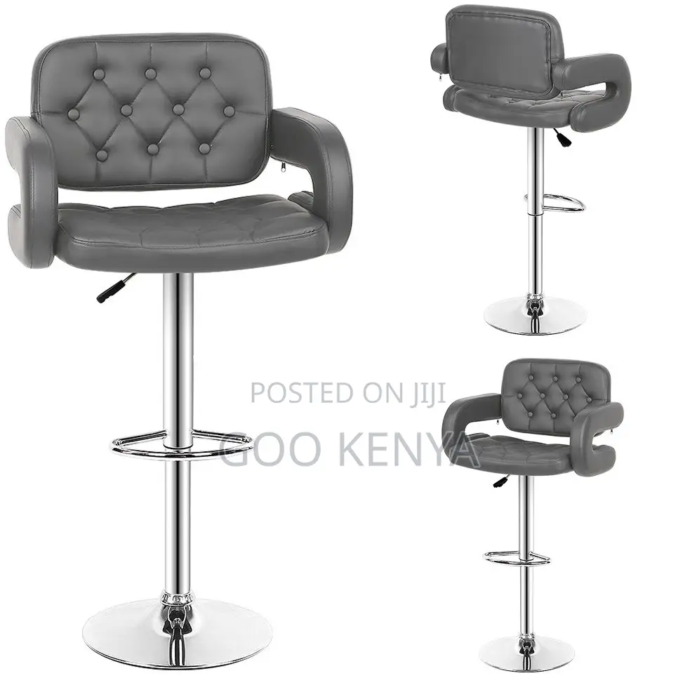 Home Bar Stool; Ergonomic Synthetic Leather Stool for Commercial Space